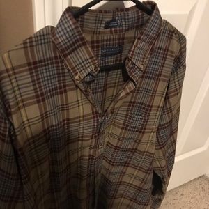 Mens vintage Large fitted collared shirt